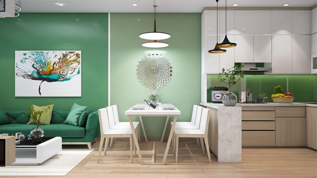 Bạn đã thử dùng màu xanh lá mạ trong thiết kế nội thất chưa?